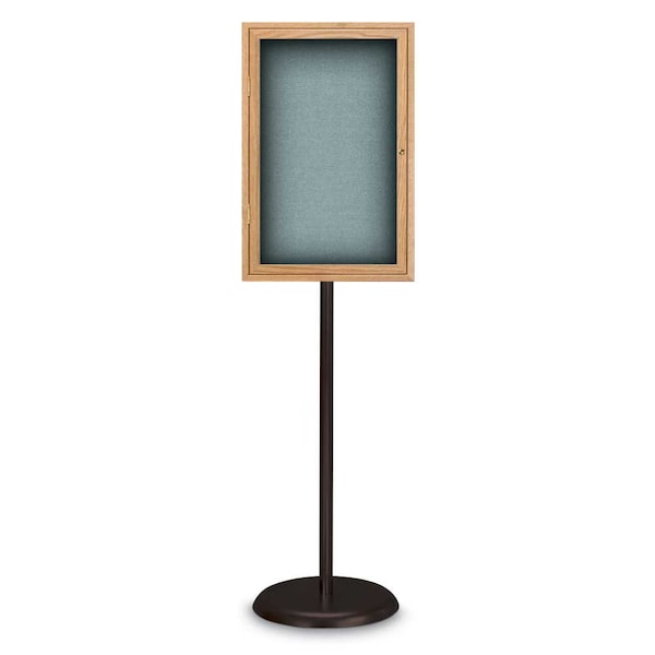Corkboard, Triple Door, Radius Frame, 72x36", Black/Black